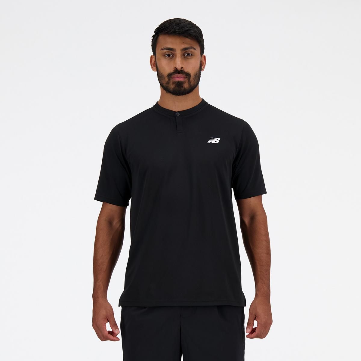 NEW BALANCE - Polera Tenis Hombe New Balance Tournament Negro