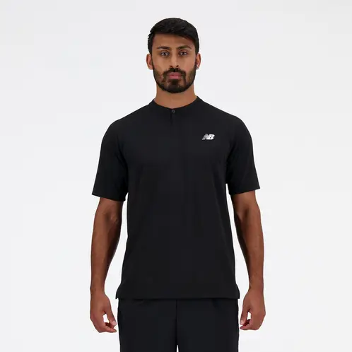 NEW BALANCE - Polera Tenis Hombe Tournament Negro
