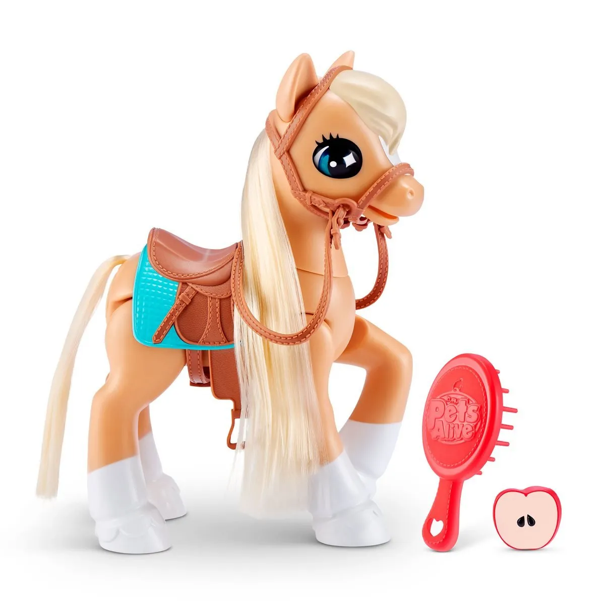 ZURU - Peluche Pony Mágico Pets Alive con establo y accesorios