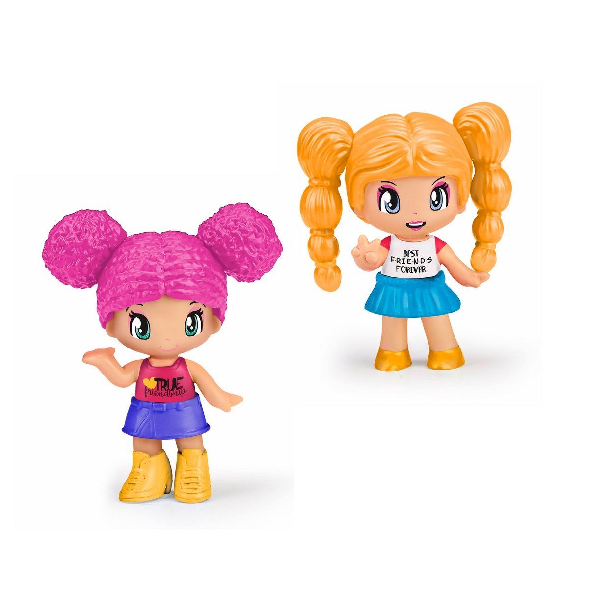 PINYPON - Muñecas Pinypon pack 2 mejores amigas cabello amarillo y