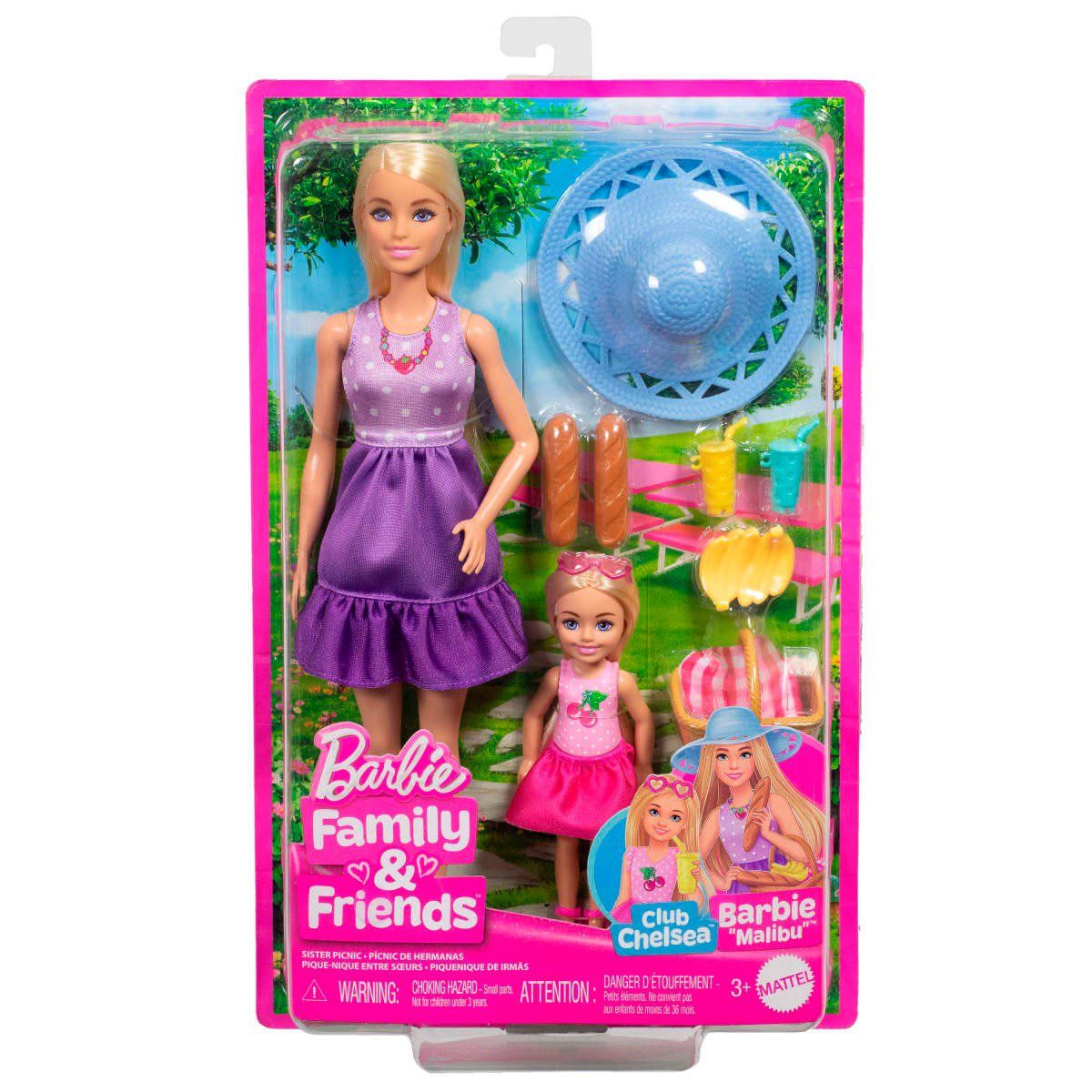 BARBIE - Barbie Pícnic Con Chelsea y Accesorios Temáticos