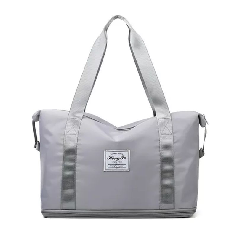 GENERICO - Bolsa gran capacidad viajes hombre-mujer deportes color gris