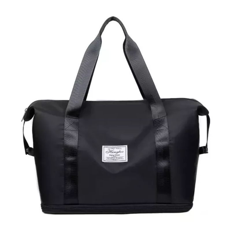 GENERICO - Bolsa gran capacidad viajes hombre-mujer deporte color negro