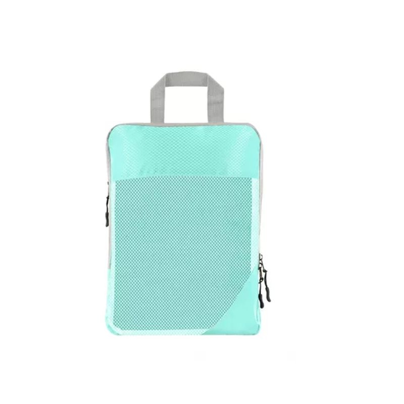 GENERICO - 6 bolsas organizadoras/compresión para maleta color celeste