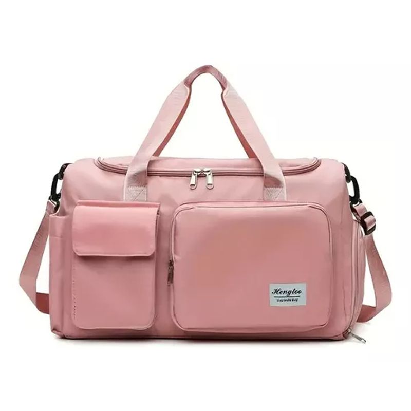 GENERICO - Bolso de viaje deportivo 35 L color rosado