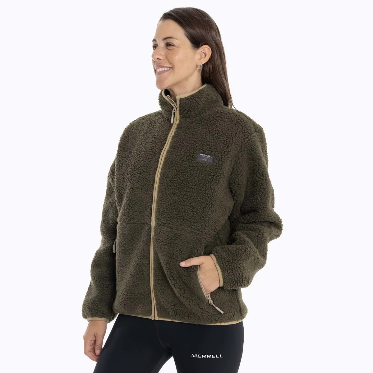 MERRELL - Polar Mujer Sagava Sherpa Café oscuro MERRELL