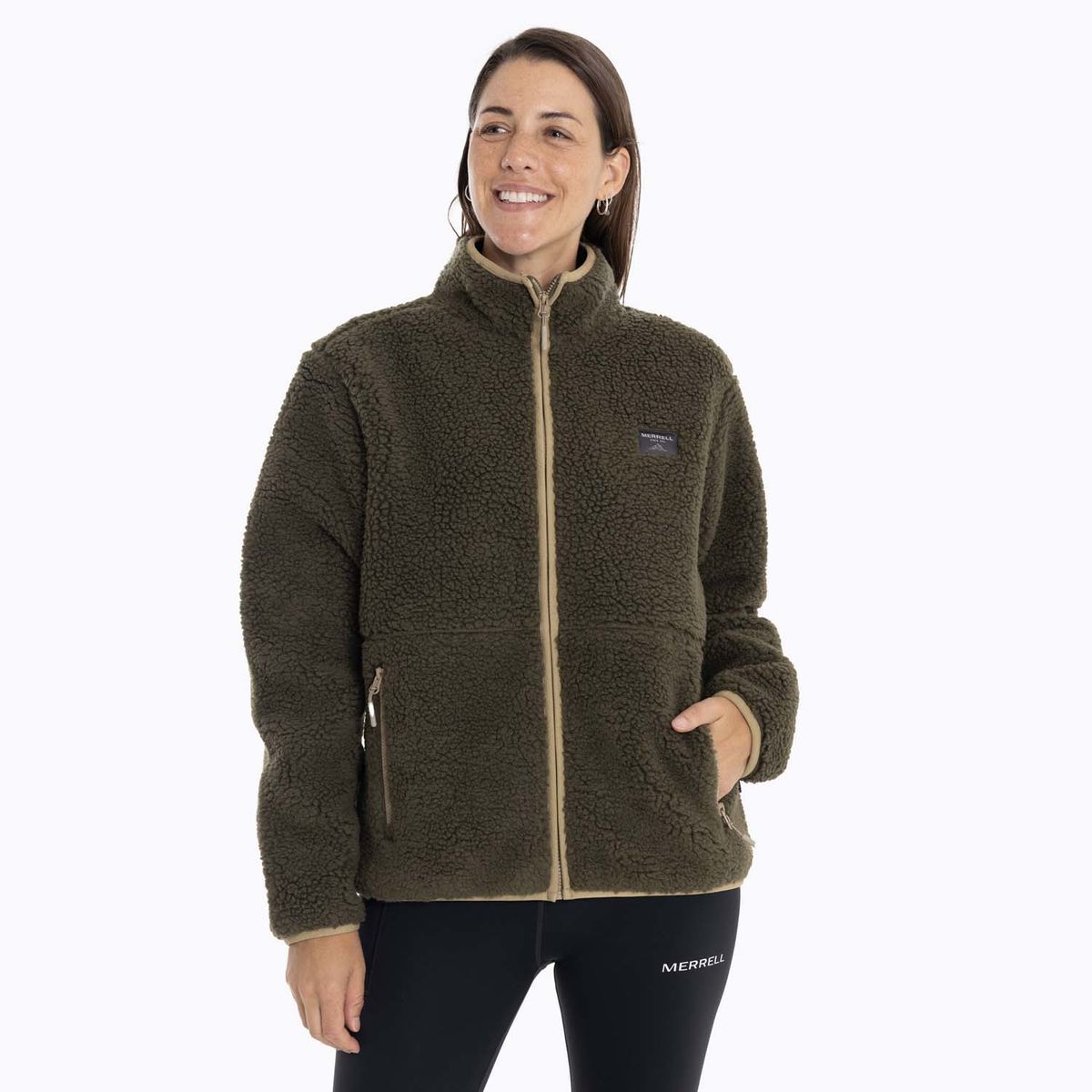 MERRELL - Polar Mujer Sagava Sherpa Café oscuro MERRELL