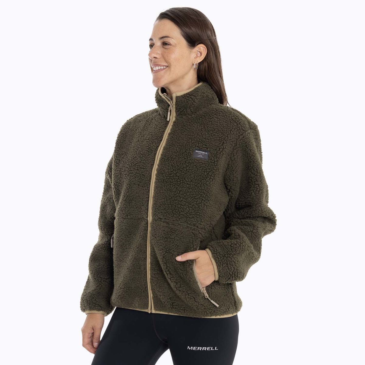 MERRELL - Polar Mujer Sagava Sherpa Café oscuro MERRELL