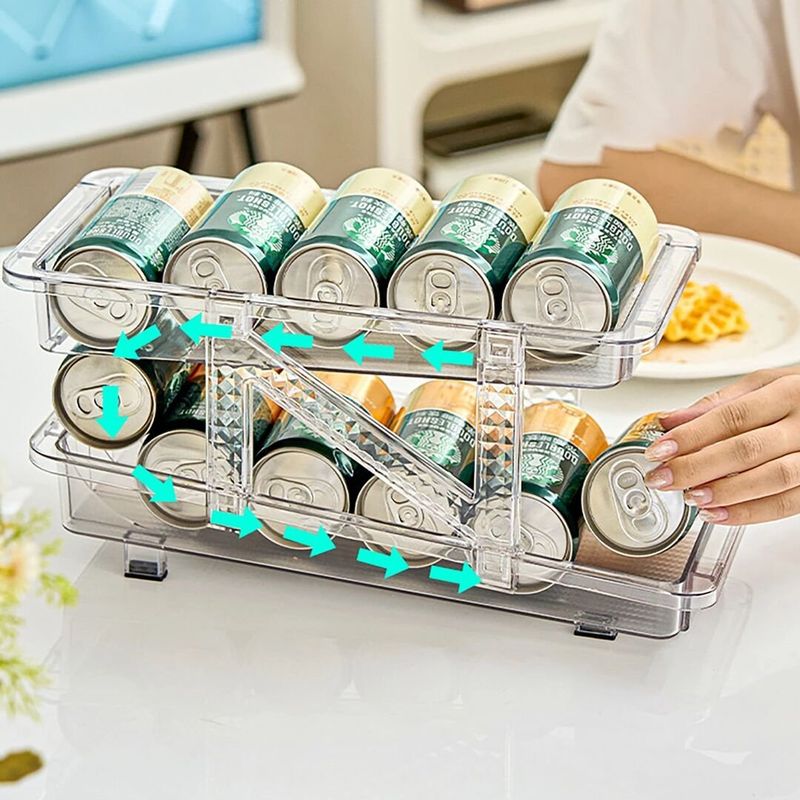 GENERICO - Dispensador de lata extensible para latas 350 a 550 cc refrigerador