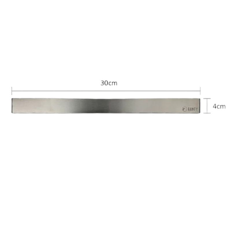 RANTY - SOPORTE MAGNÉTICO METÁLICO PLATEADO PARA CUCHILLOS RANTY 30cm