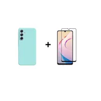 Kit Carcasa Silicona Con Lamina de Vidrio Para Samsung A26