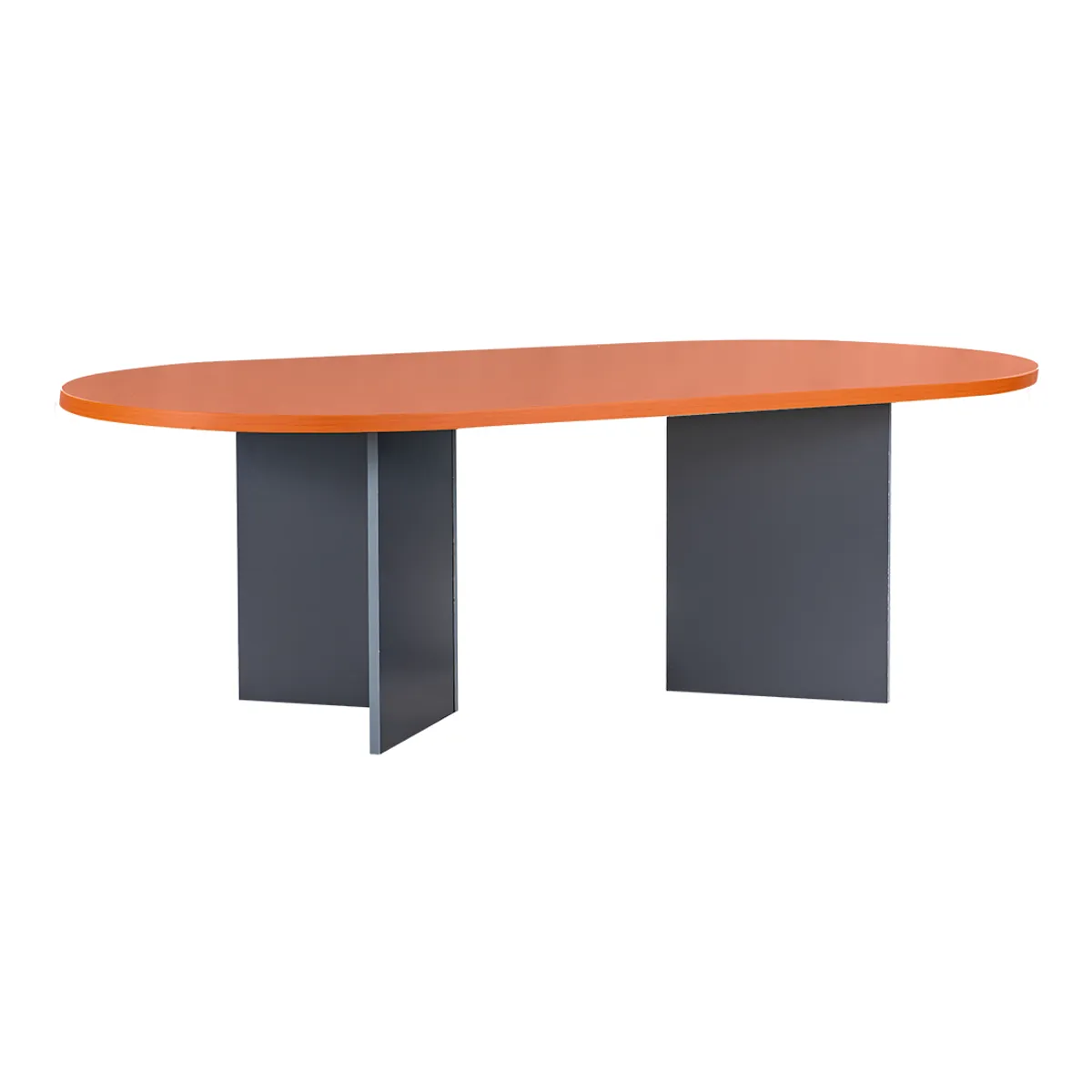 GENERICO - Mesa de Reuniones 180 x 90 cm. Laminado Compacto Alerce/Grafito