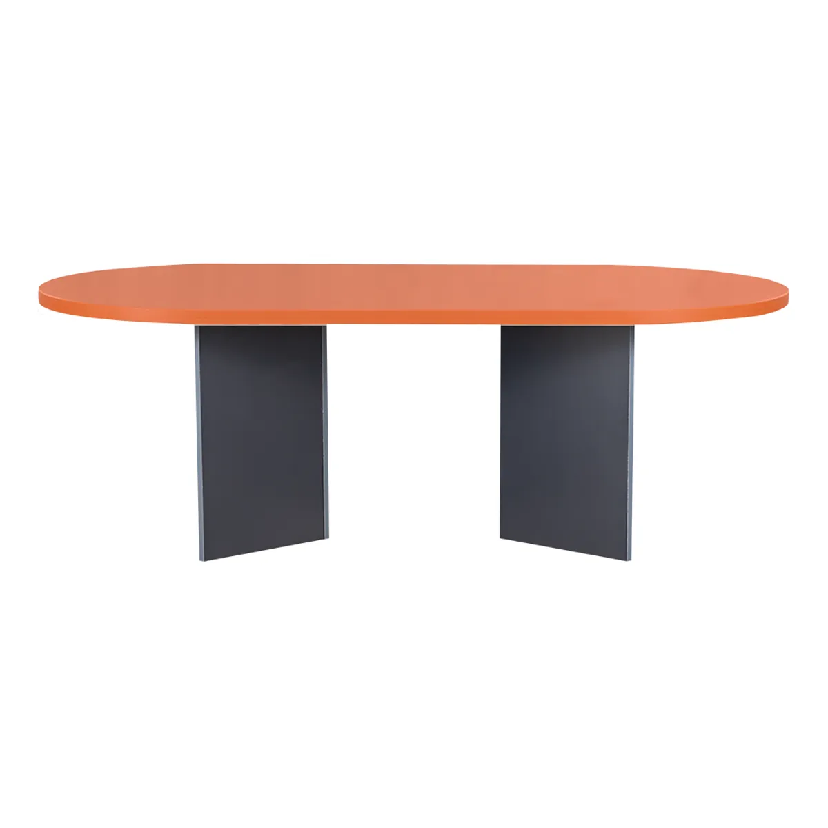 GENERICO - Mesa de Reuniones 180 x 90 cm. Laminado Compacto Alerce/Grafito