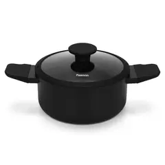 FISSMAN - Olla ADELINA 20x9,7 cm / 2,8 LTR con tapa de cristal con fondo de inducción
