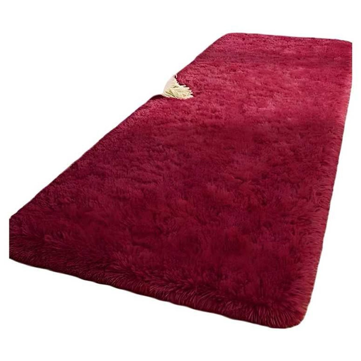 GENERICO - Juego por 2 Alfombra pasillera peluda liviana 70x150 ultra suave BURDEO