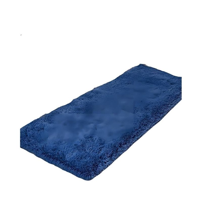 GENERICO - Juego por 2 Alfombra pasillera peluda liviana 70x150 ultra suave AZUL