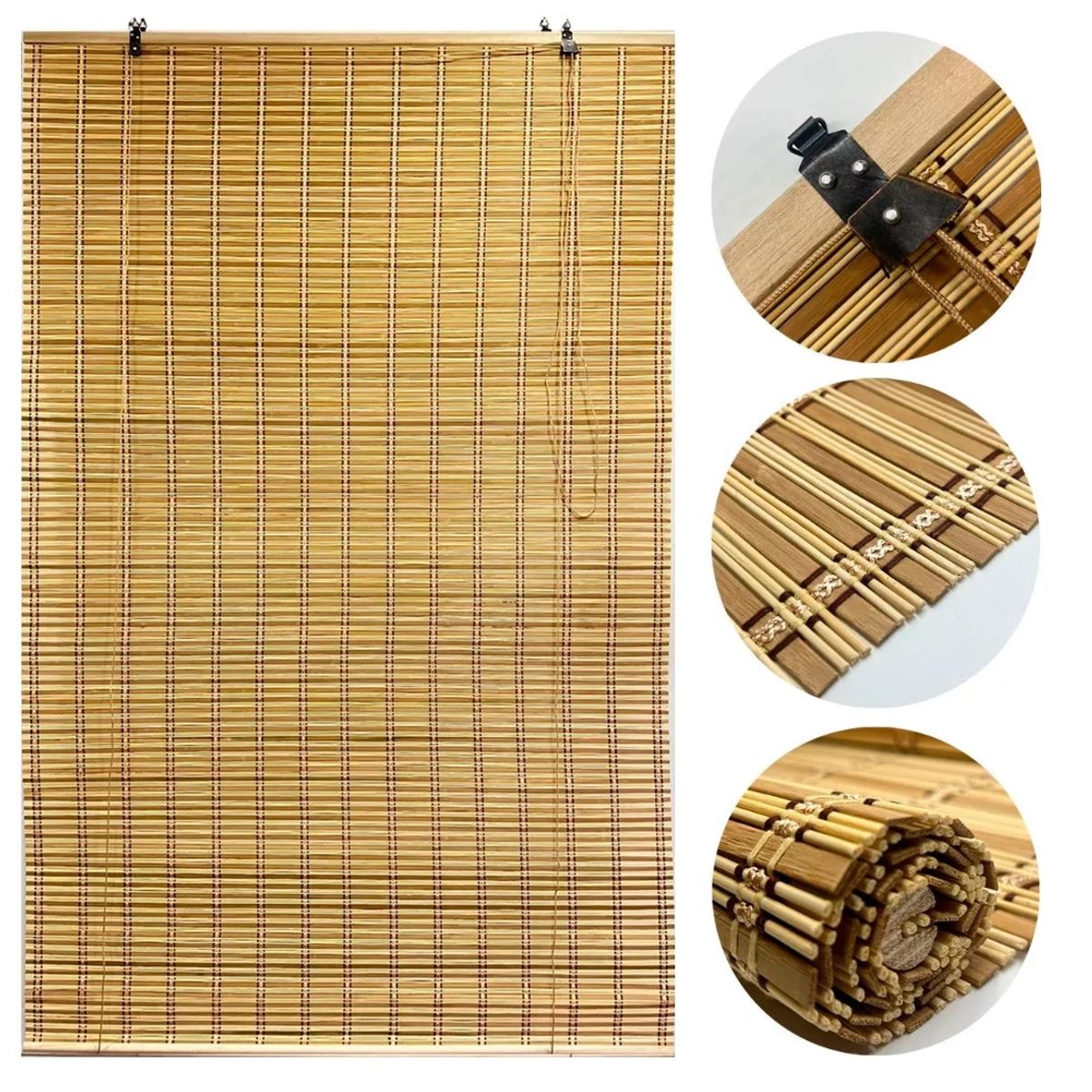 GENERICO - CORTINA PERSIANA DE BAMBU SOFISTICADA Y ECOLOGICA