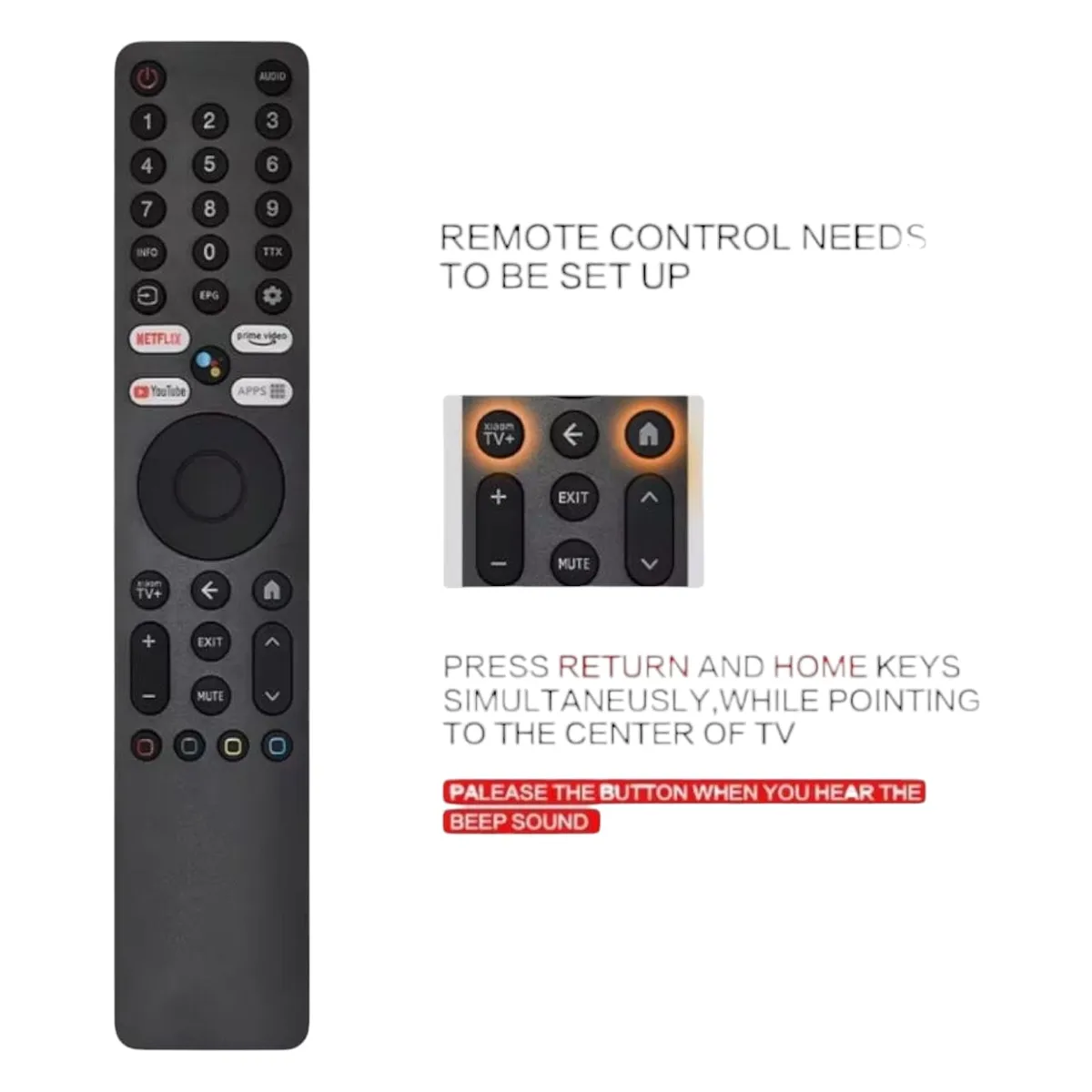 GENERICO - Control remoto de TV voz inteligente para XIAOMI TV  Android original