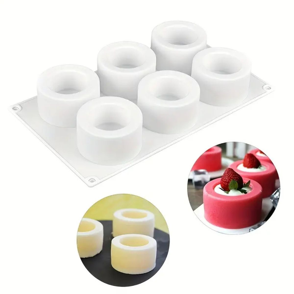 GENERICO - Moldes 6 Espacios Cilindro Alto