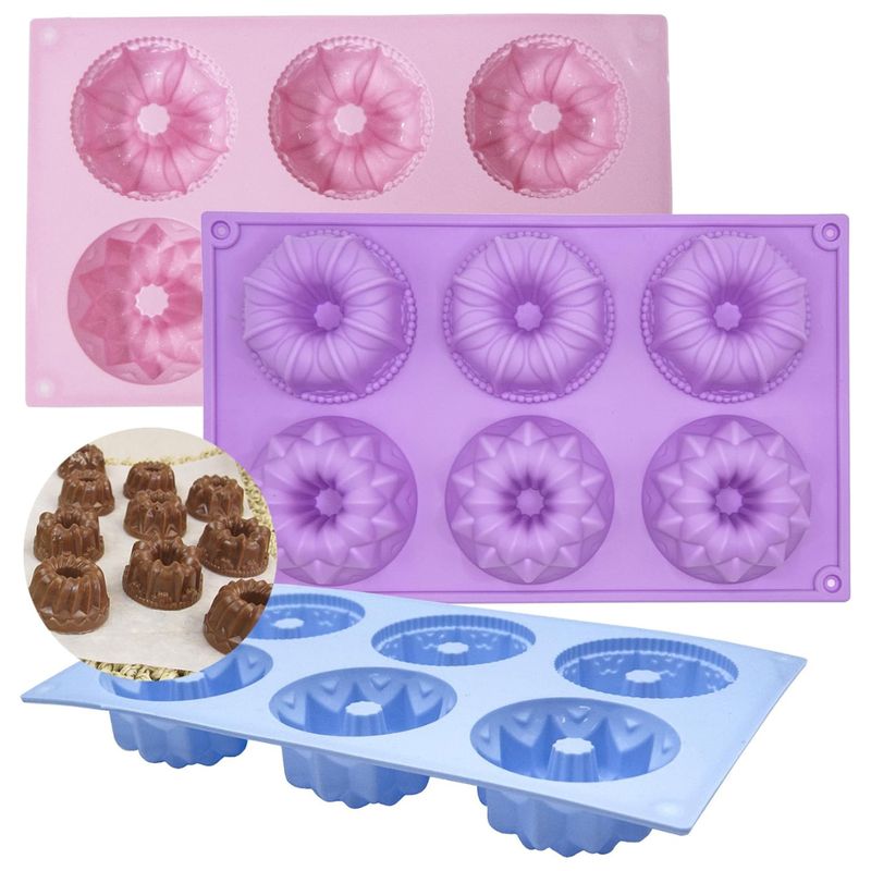GENERICO - Moldes 6 Espacios Roscas Floral