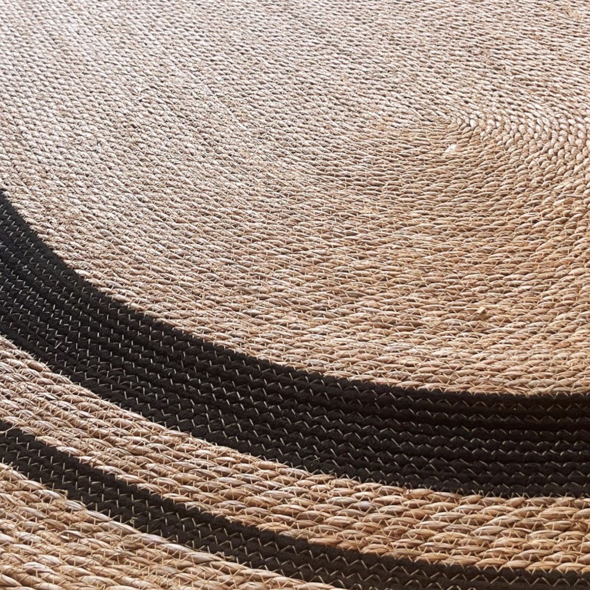 GENERICO - Alfombra Ovalada de Yute natural Trenzado 140x200 cm.