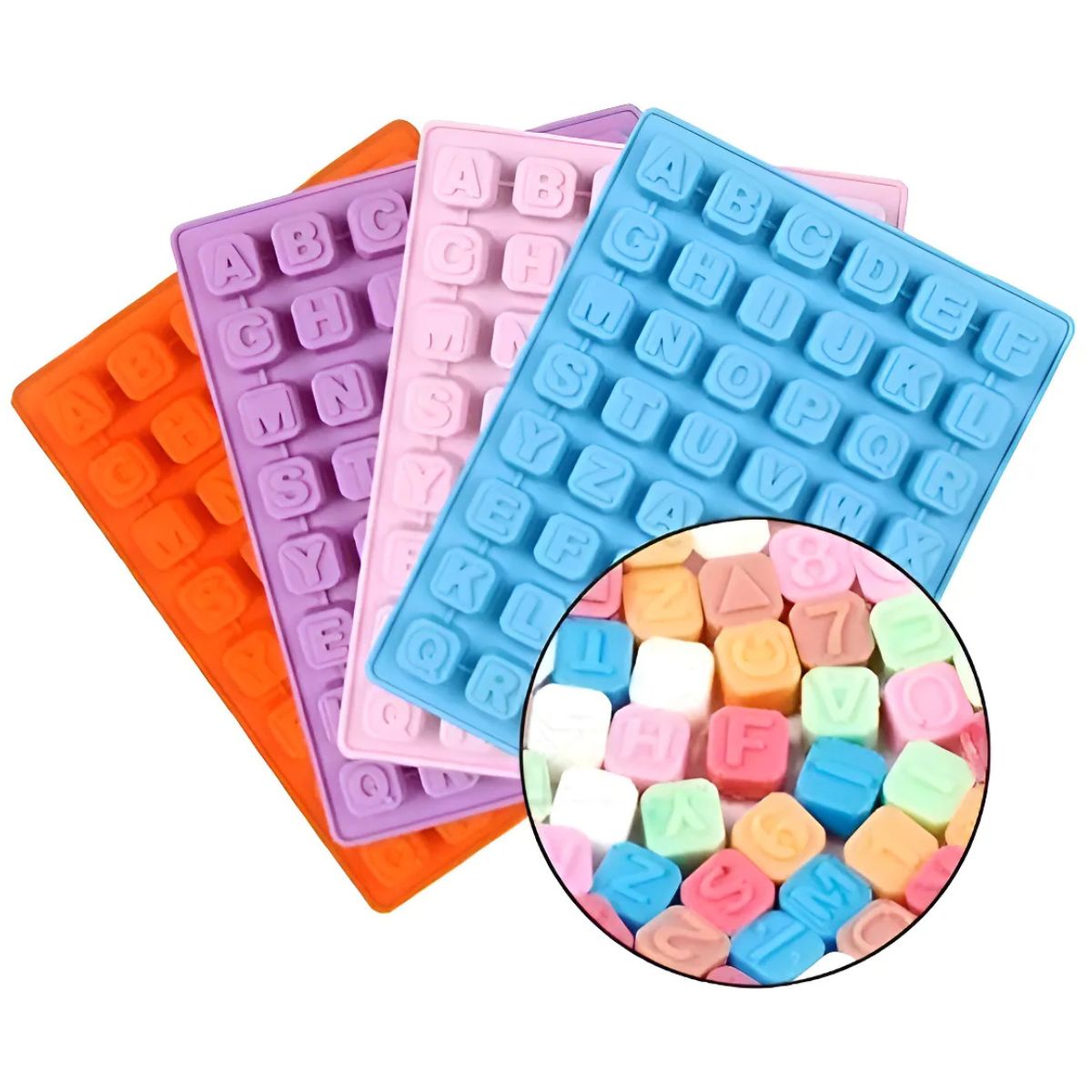 GENERICO - Moldes 48 Espacios Abecedario En Cubos