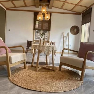 Imagen 2 del producto Alfombra Circular 120cm de yute