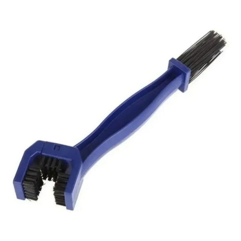 GENERICO - Cepillo Limpia Cadenas Transmision Para Moto Bicicleta Azul