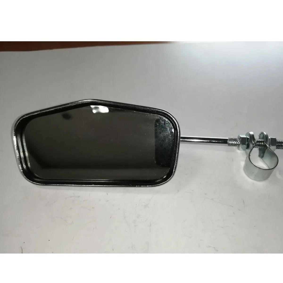 GENERICO - Espejo Retrovisor Cromado Para Bicicleta Pentagonal X 1