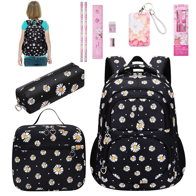 LUKOVEE - Mochila Escolar Para Con Lonchera Y Lapicera Ligera 6 En 1