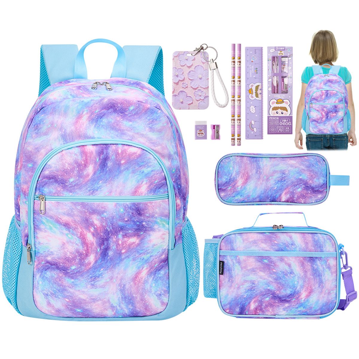 LUKOVEE - Mochila Bolso Escolar Juvenil Imprmeable Gran Capacidad