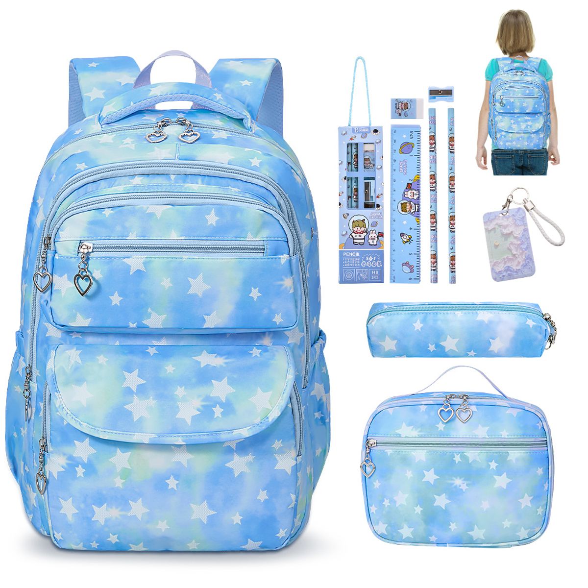 LUKOVEE - Mochila Bolso Escolar Juvenil Imprmeable Gran Capacidad