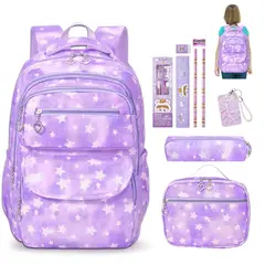 LUKOVEE - Mochila Bolso Escolar Juvenil Imprmeable Gran Capacidad
