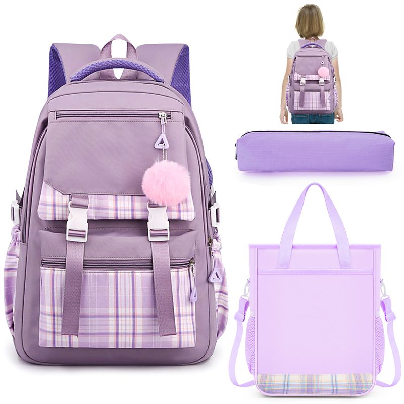 LUKOVEE - Mochila Escolar  Mujer Impermeable Escuela Viaje 3 en1 29L