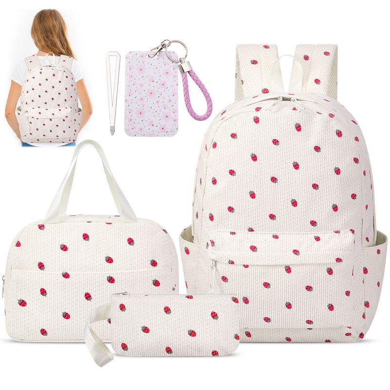 LUKOVEE - Mochilas Escolares Niñas Con Bolsa Almuerzo Y Lápiz 4 En 1