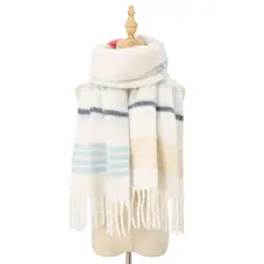 BLWOENS - Bufanda Mujer de invierno - Blanco