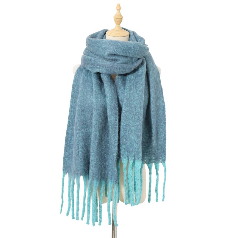 BLWOENS - Bufanda Mujer de invierno - Azul