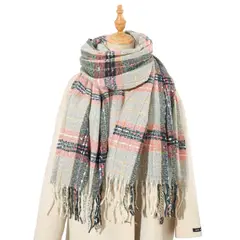 BLWOENS - Bufanda Mujer de invierno - Azul