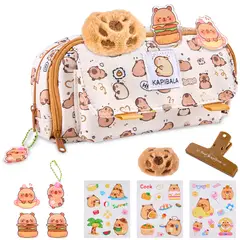 LUKOVEE - Estuche de Lápices de Capibara para Niños Multicapa