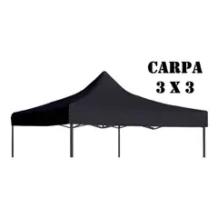 AFVENTURA - Carpa Lona Repuesto Toldo 3x3 Impermeable Filtro Uv BlancaNegro