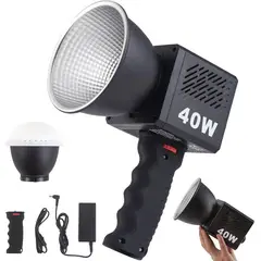 AZULAMAR - 40w Luz De Vídeo Led De Mano Cob Fotográfico Luz Para Cámara Celular