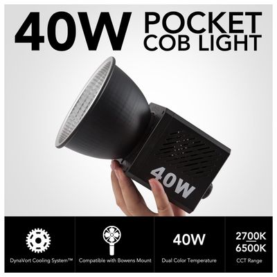 Imagen 2 del producto 40w Luz De Vídeo Led De Mano Cob Fotográfico Luz Para Cámara Celular