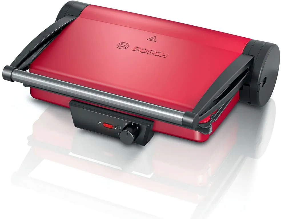 Parrilla Grill Placas antiadherentes 3 en 1 Color Rojo