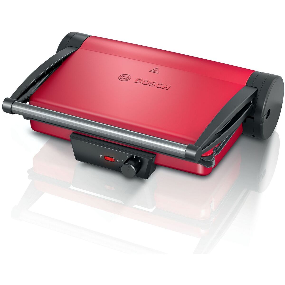 BOSCH - Parrilla Grill Placas antiadherentes Bosch 3 en 1 Color Rojo