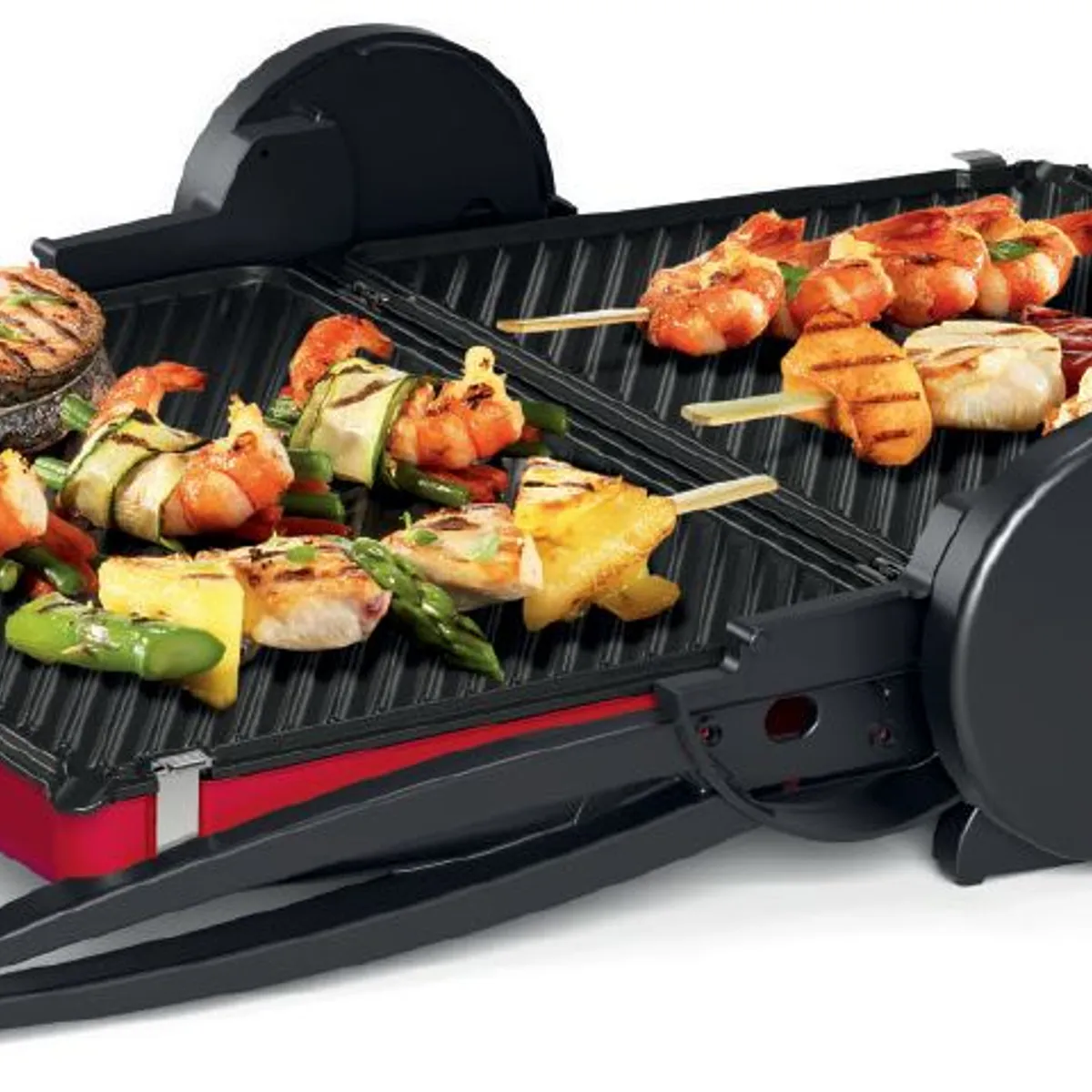 BOSCH - Parrilla Grill Placas antiadherentes Bosch 3 en 1 Color Rojo