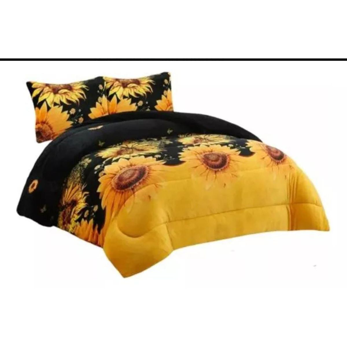 GENERICO - COBERTOR 2 PLAZA PLUSH CON CHIPORRO COLOR NEGRO