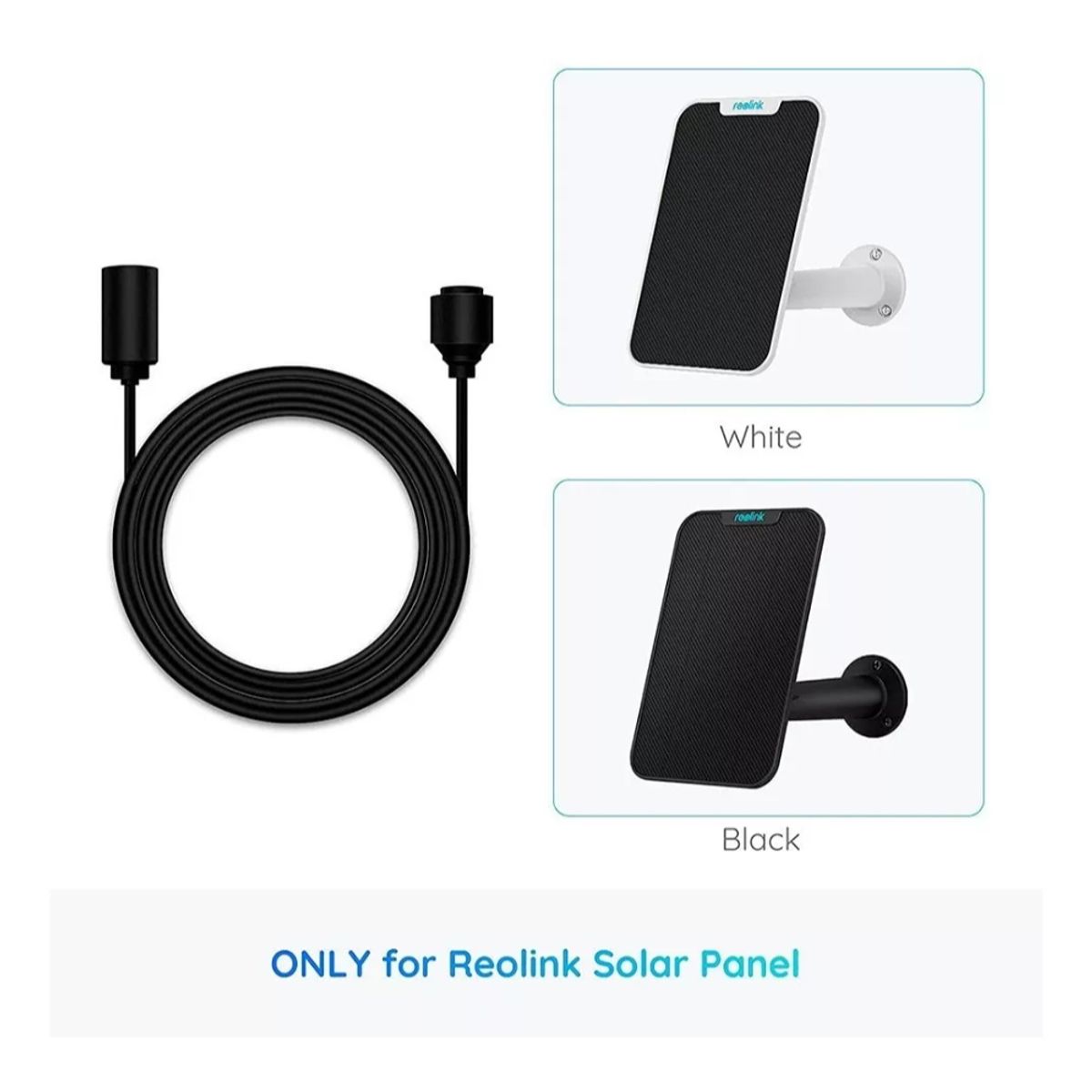 REOLINK - Extensión Cable 4m USB-C Panel Solar Reolink