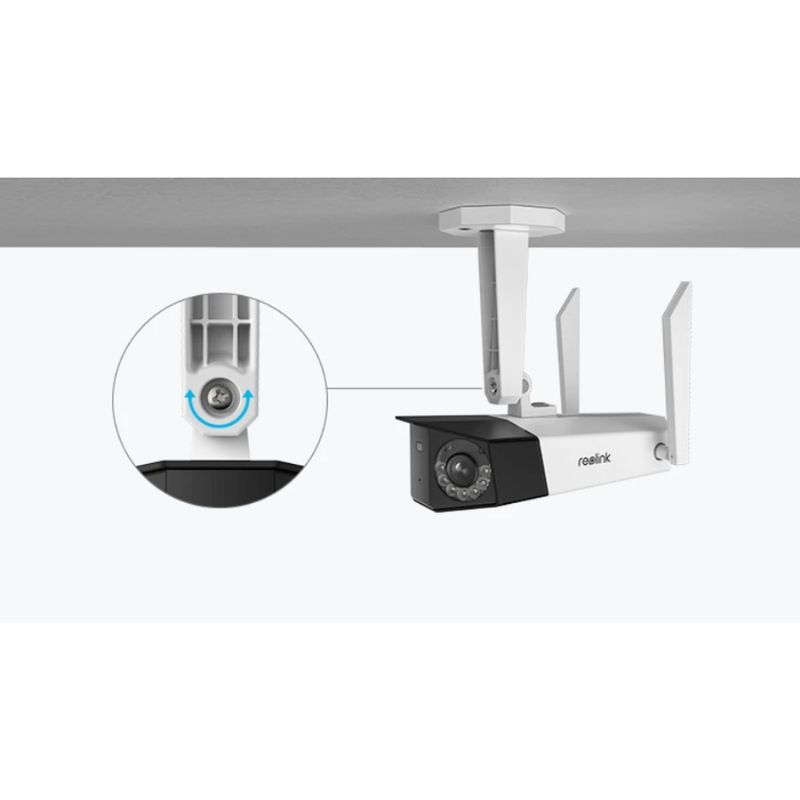 REOLINK - Cámara WiFi 6MP Full HD Ángulo 180° Doble Lente Reolink