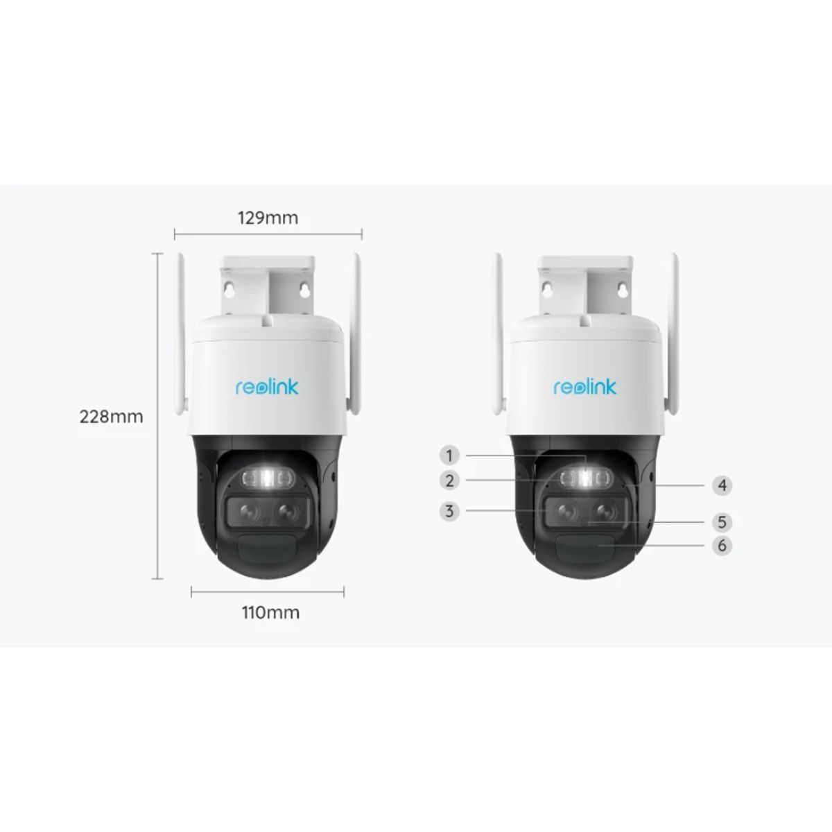 REOLINK - Cámara Seguridad WiFi PT 355° 4K Reolink TrackMix