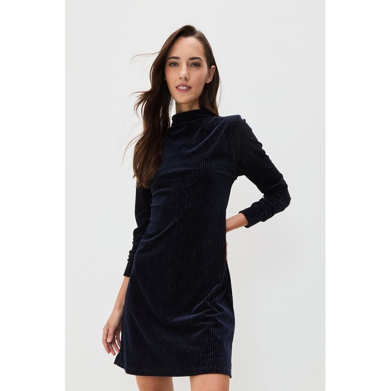IO - Vestido Corto Azul Marino Mujer Io